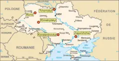Nuclear Power Plants Map Ukraine Fr