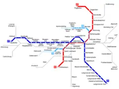Nuernberg Metro Map