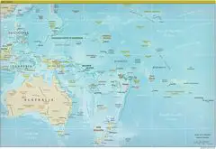 Oceania Physical Big Map