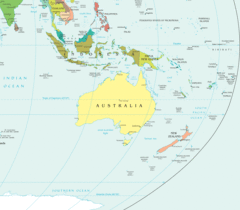 Oceania Political Map 1