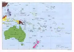 Oceania Political Map 2
