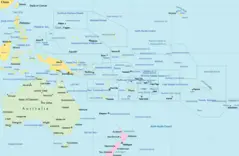 Oceania Political Map