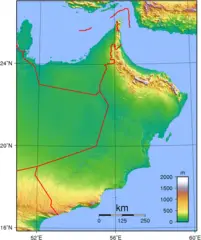 Oman Topography