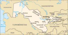 Ouzbekistan Carte