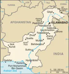 Pakistan Cia Wfb Map