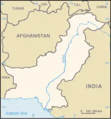 Pakistan Map Blank