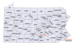 Pennsylvania Counties Map