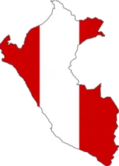 Peru Flag Map