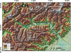 Physical Map Aosta
