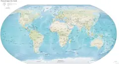 Physical World Map 2012