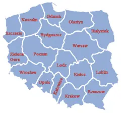 Poland Administrative Division 1957 Literki