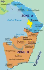 Political Map Trieste