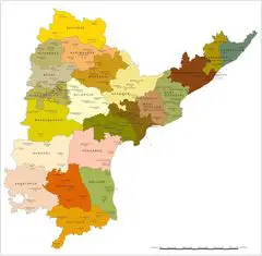 Political Map of Andhra Pradesh