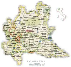 Political Map of Lombardy - MapSof.net
