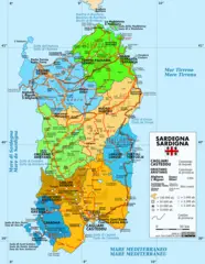 Political Map of Sardinia
