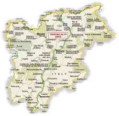 Political Map of Trentino Alto Adige