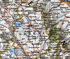 Political Map of Umbria