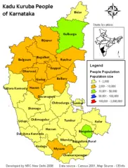 Population Map of Karnataka