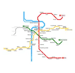 Praha Metro Map