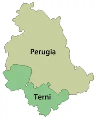 Province Map of Umbria