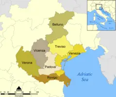 Province Map of Veneto
