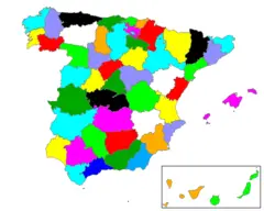 Provinces of Spain No Names