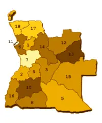 Provinzen Angolas