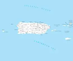 Puerto Rico County Map