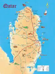 Qatar Tourist Map