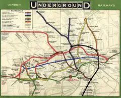 Railway Historical Map of London