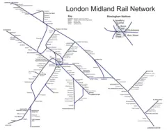 Raiway Network Map of London