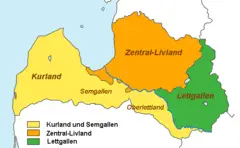 Regionen Lettlands
