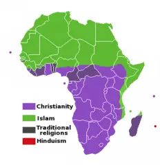 Religion Distribution Africa Crop