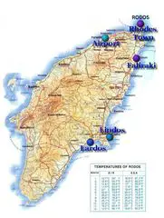 Rhodes Touristic Map