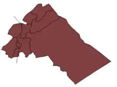 Rif Dimashq Blank Districts