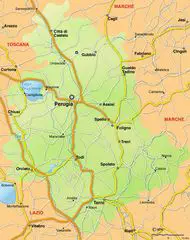Road Map Umbria