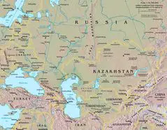 Russia And Central Asia Map