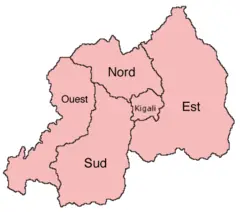Rwanda Provinces 2006