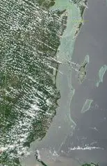 Satellite Image of Belize In May 2001