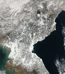 Satellite Image of North Korea In December 2002