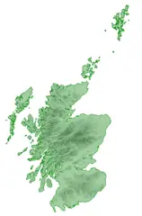 Scotland Locator Map 23 August 2007  Bordered Island