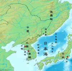 Sea of Japan Map Zh Classical