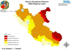Seismic Geomorphologic Map Lazio 2