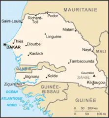 Senegal Carte