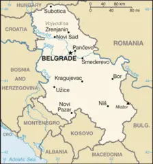 Serbia Cia Wfb Map