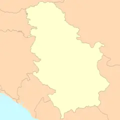 Serbia Map Blank