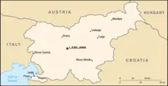 Slovenia Map Cia