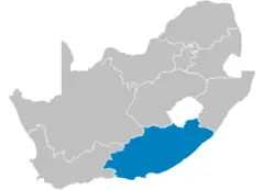 South Africa Provinces Showing Ec