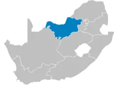 South Africa Provinces Showing Nw