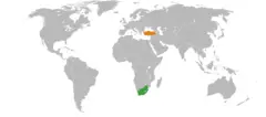 South Africa Turkey Locator